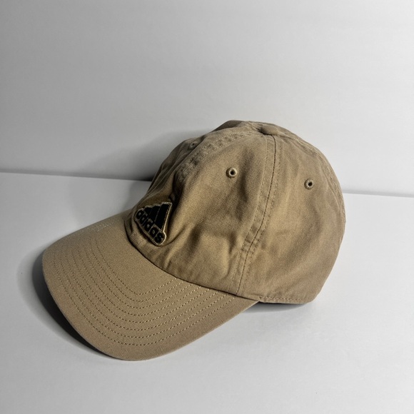 Adidas Hat Beige Adjustable Strapback Logo Aeroready Cap. - Picture 3 of 8